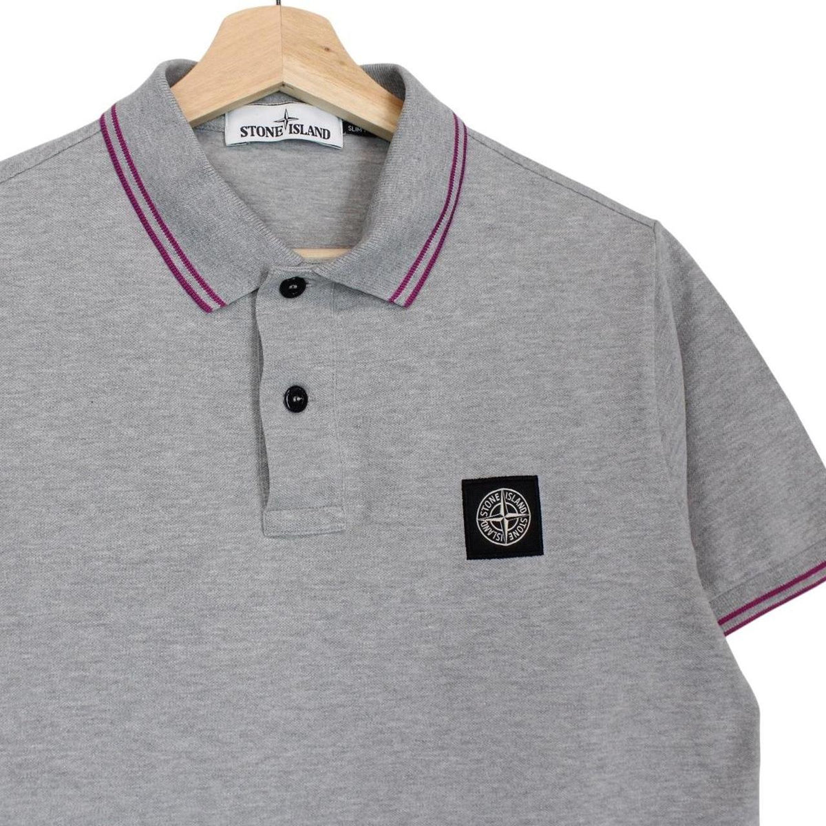 Stone Island Compass Polo Shirt Small