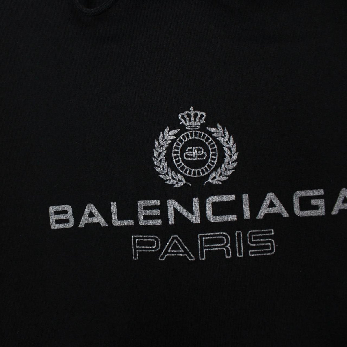 Balenciaga Logo Print Hoodie Small