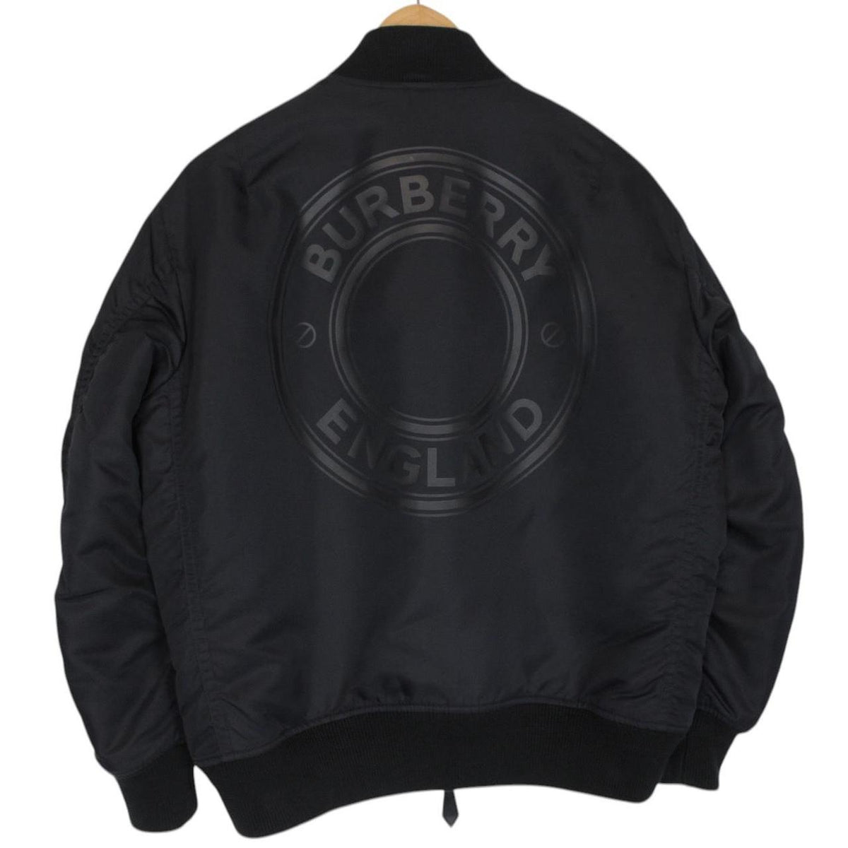 Burberry Logo Print Bomber Jacket Small