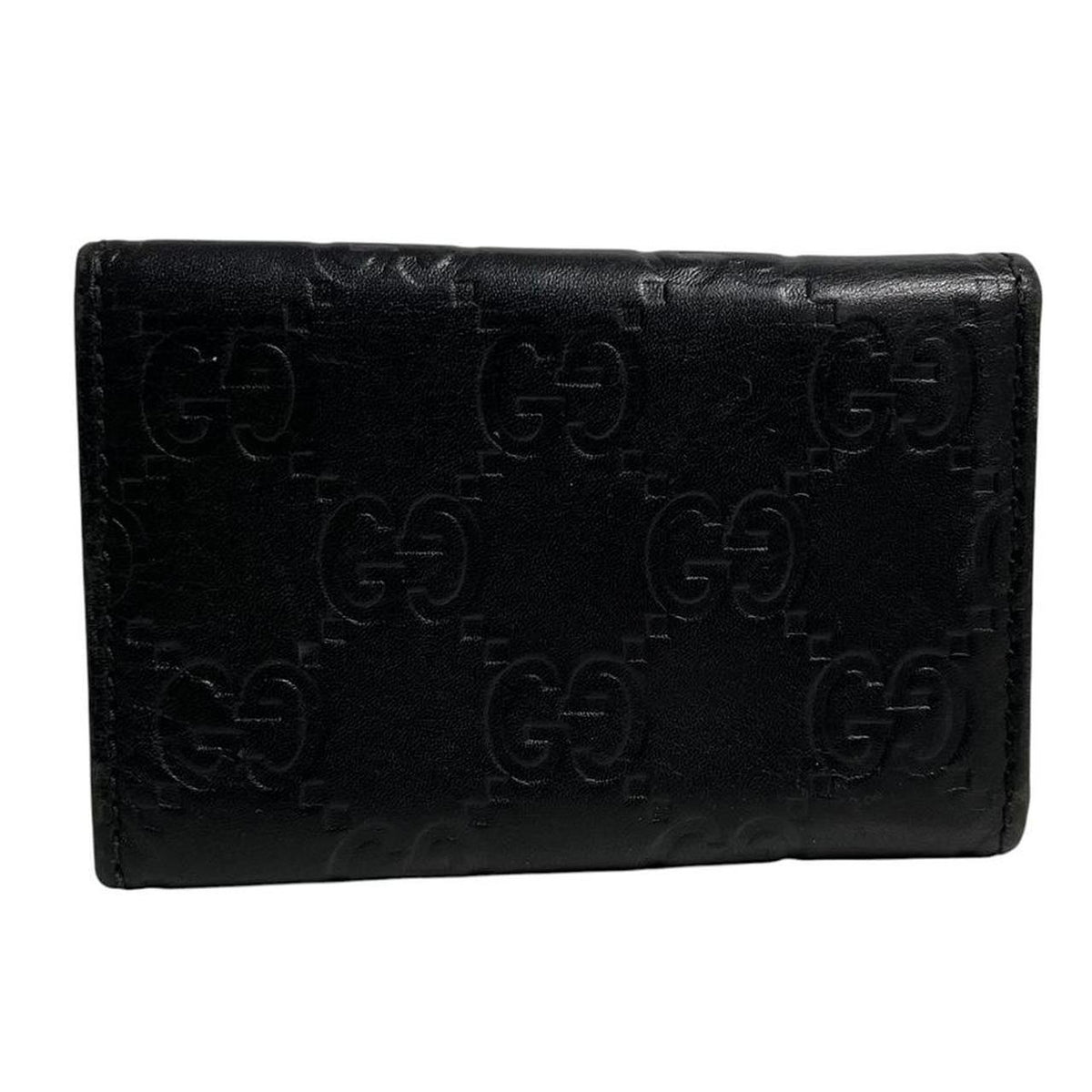 Pre-Loved Gucci Monogram Leather Key Case