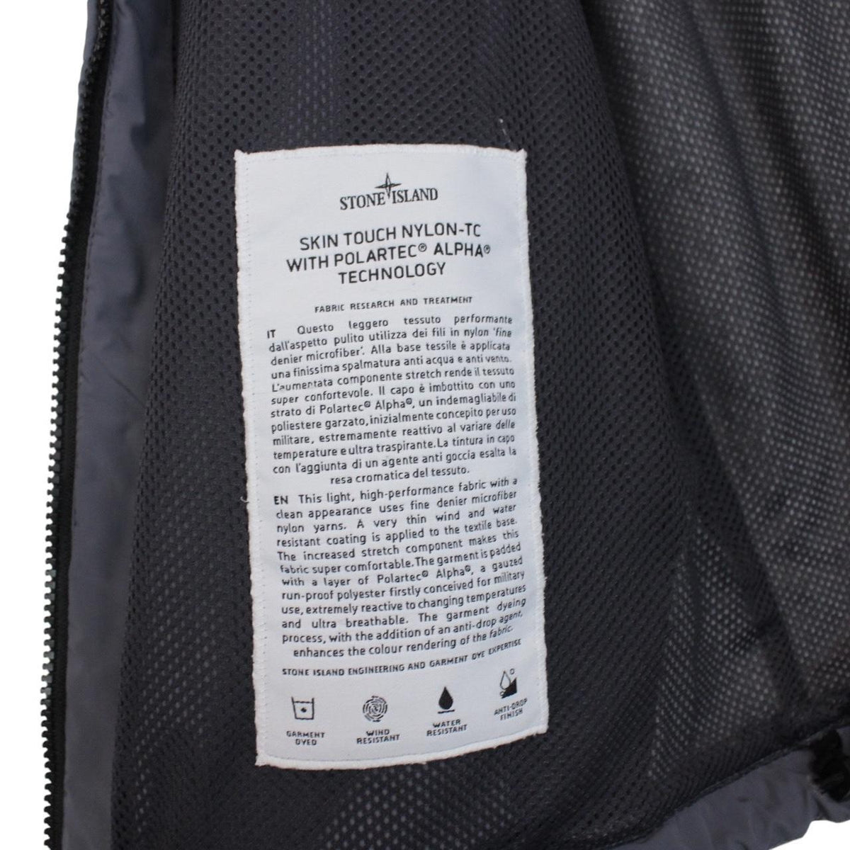 Stone Island SS 2021 Nylon-TC Polartec Jacket Large