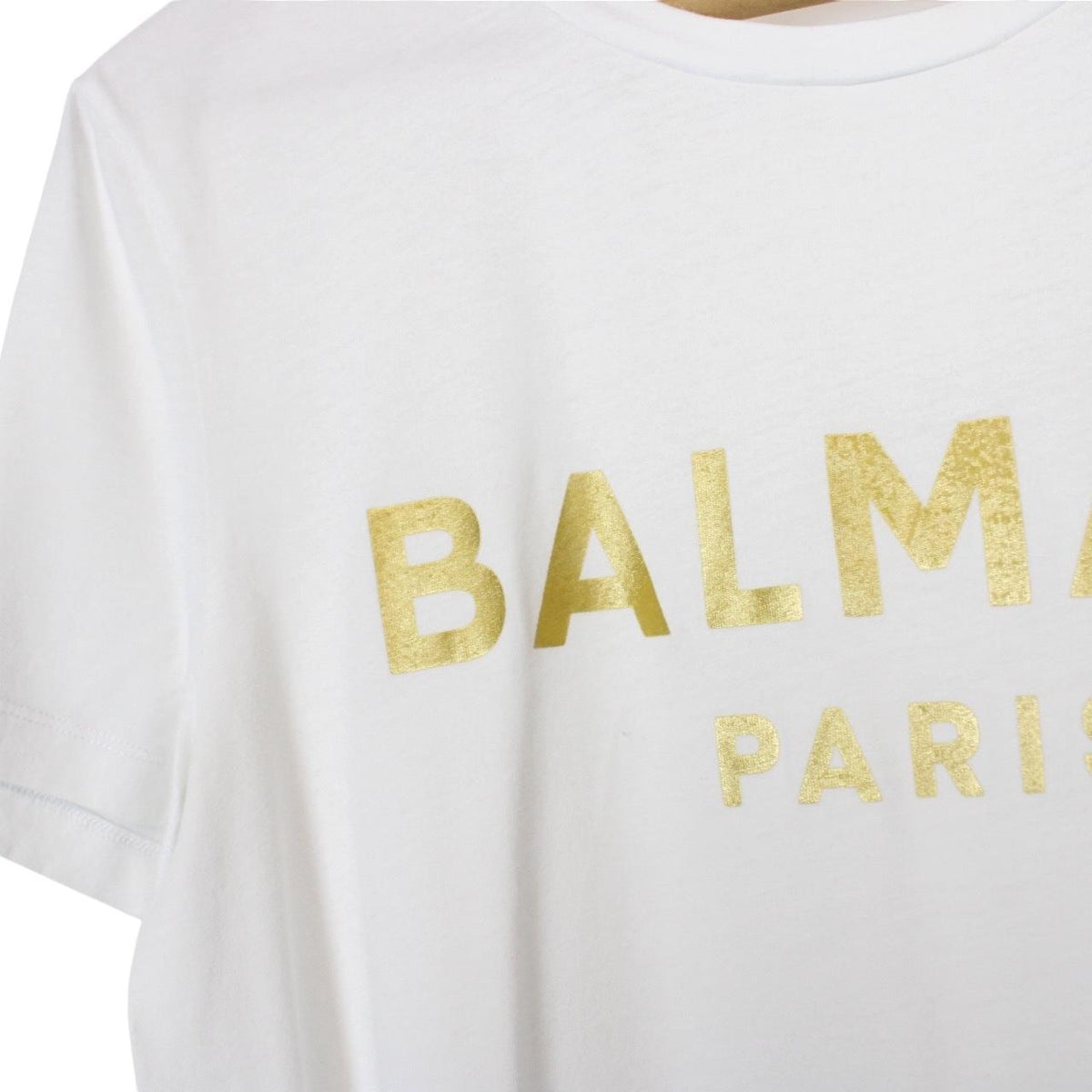 Balmain Paris Logo Print T-Shirt Medium