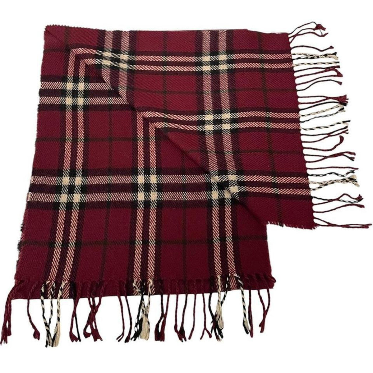 Vintage 90s Burberry Lambswool Scarf
