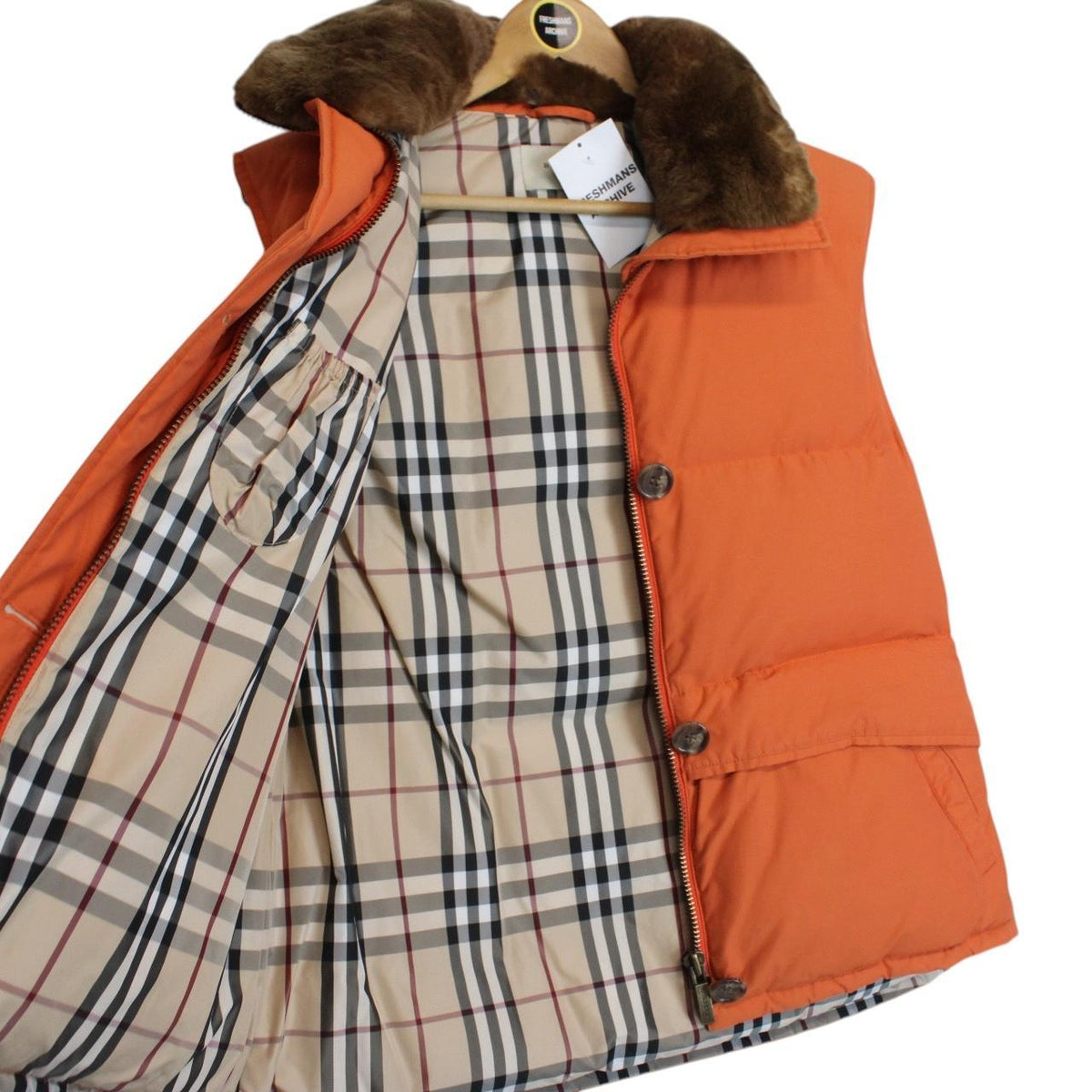 Burberry London Nylon Blend Down Gilet Large