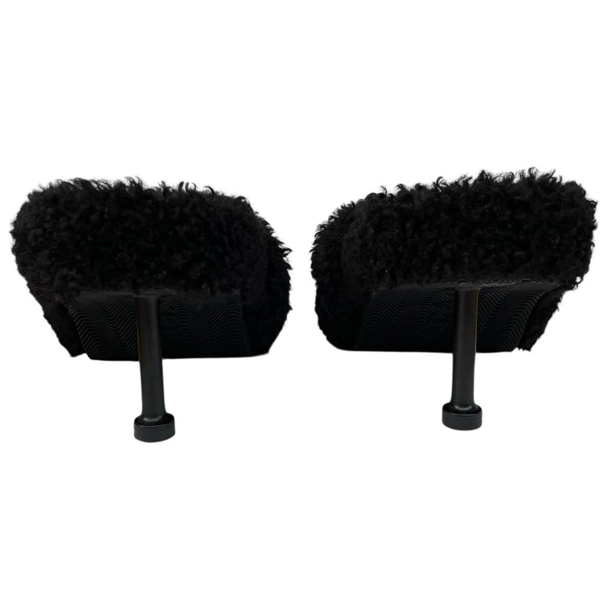 Balenciaga Furry High Heels Slides UK 5