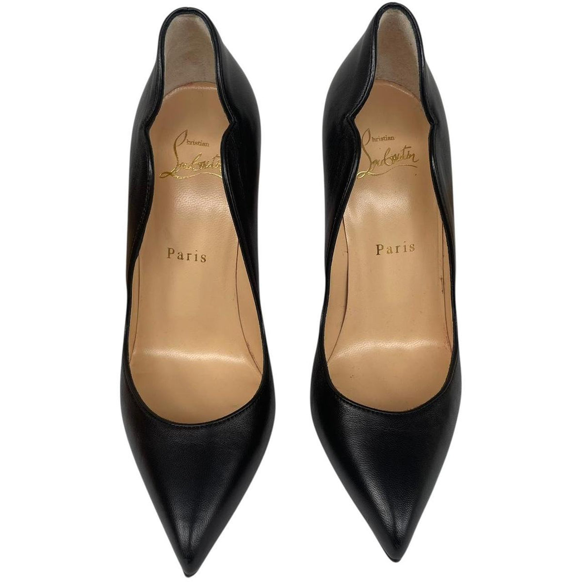 Christian Louboutin Leather Hot Chick 100mm High Heels UK 4
