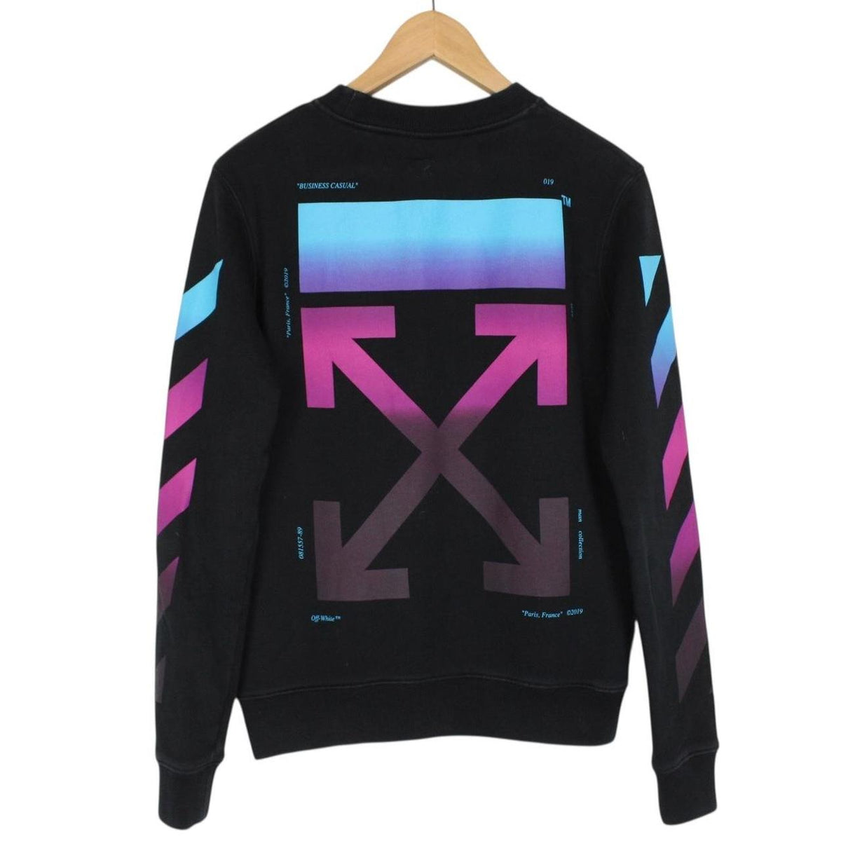 Off White Diagonal Gradient Arrows Sweatshirt XS