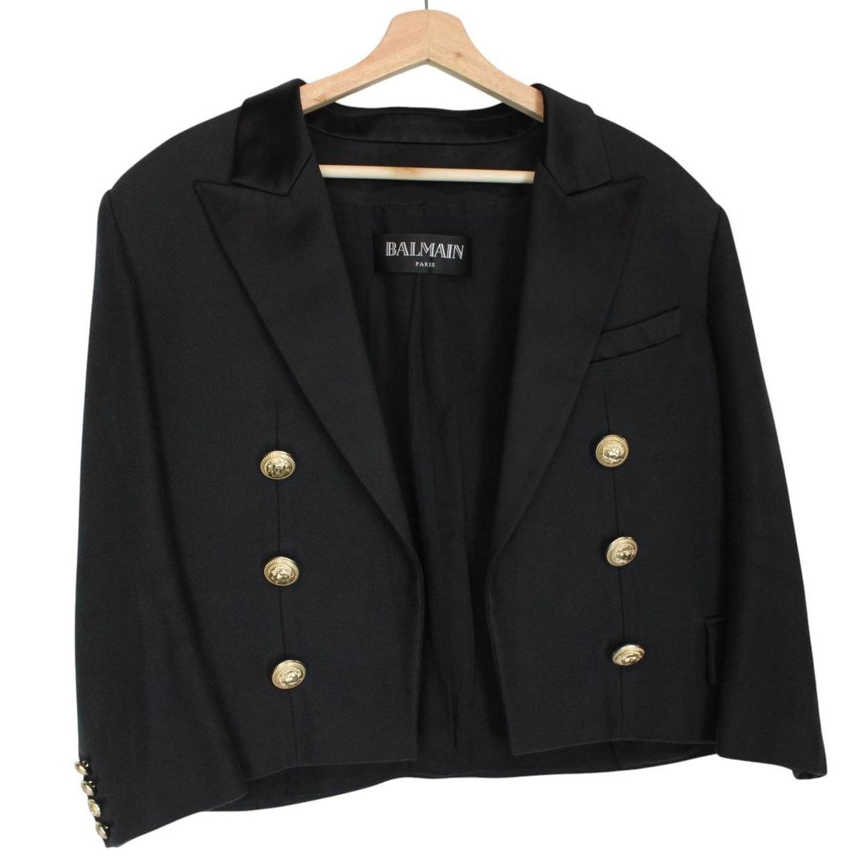 Balmain Paris Cropped Blazer Jacket XL