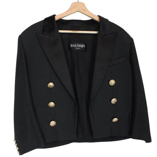 Balmain Paris Cropped Blazer Jacket XL