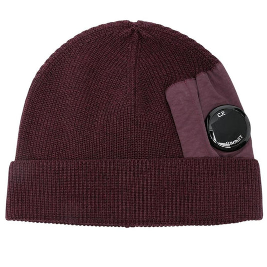 CP Company Merino Wool Knit Lens Beanie Hat