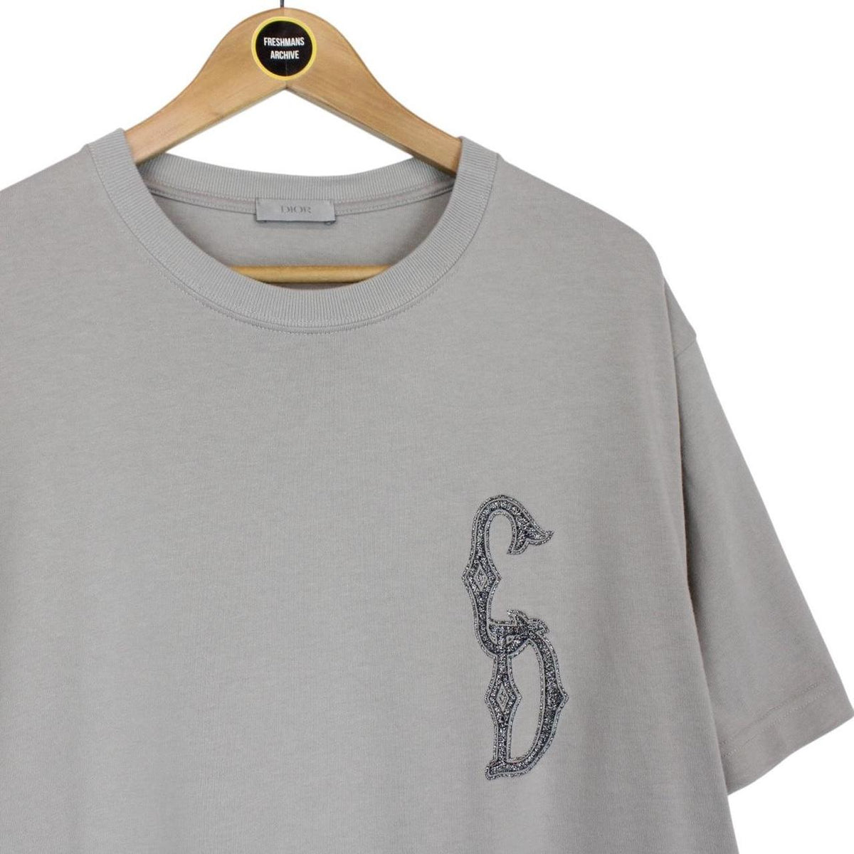 Christian Dior  Interlaced Embroidered Logo T-Shirt Large