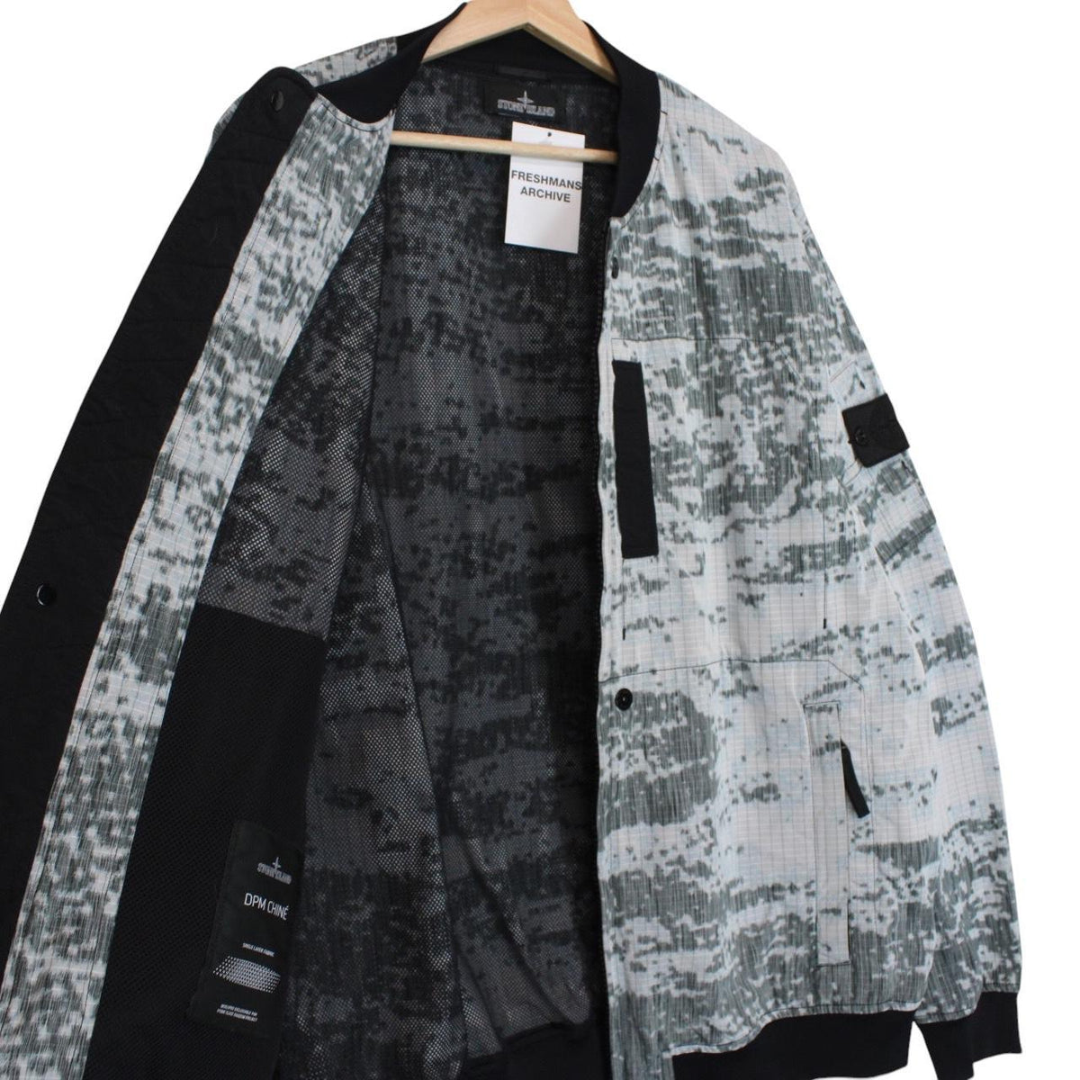 Stone Island SS 2019 Shadow Project DPM Chiné Marl Bomber Jacket XXL