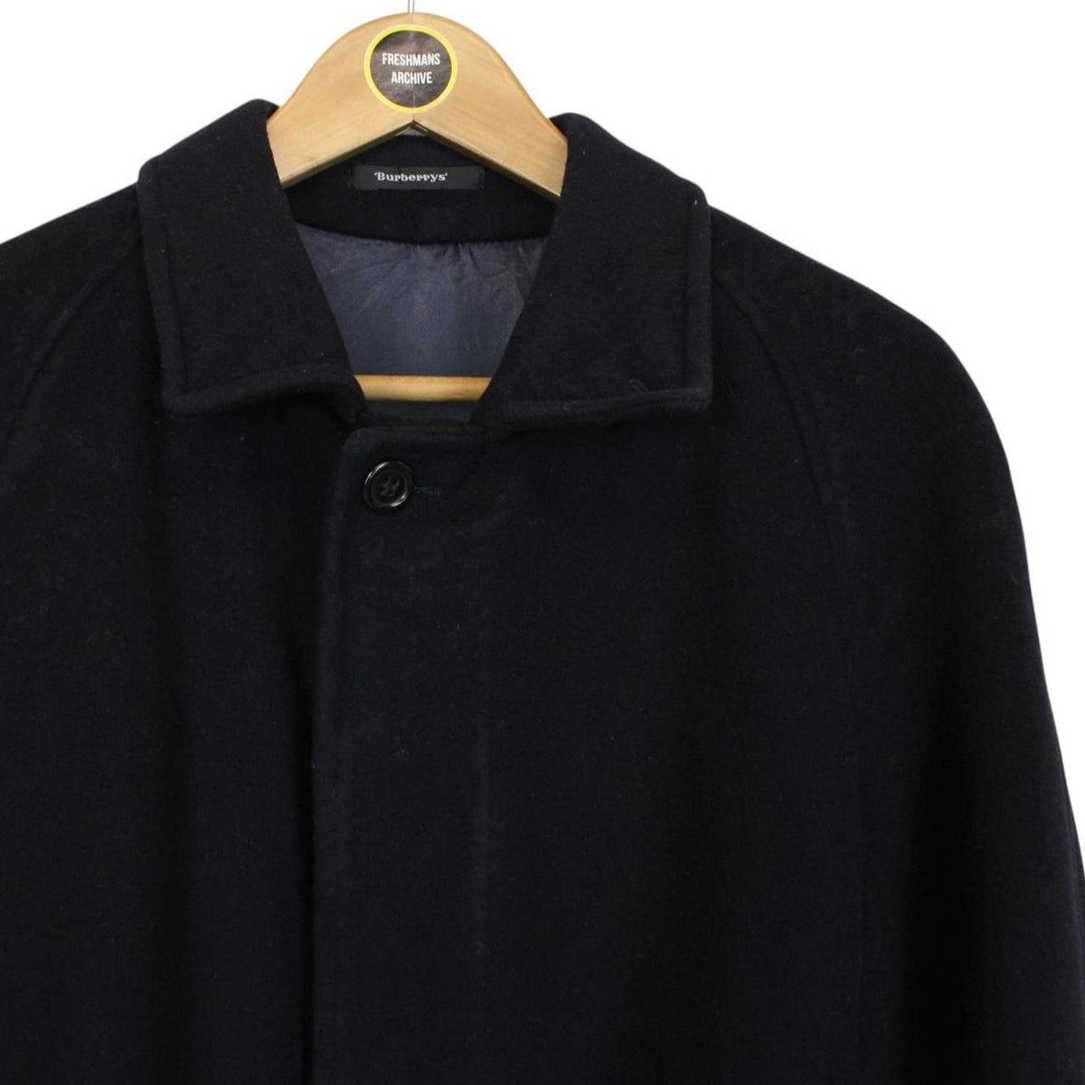Vintage 90s Burberry Wool Belted Coat Medium