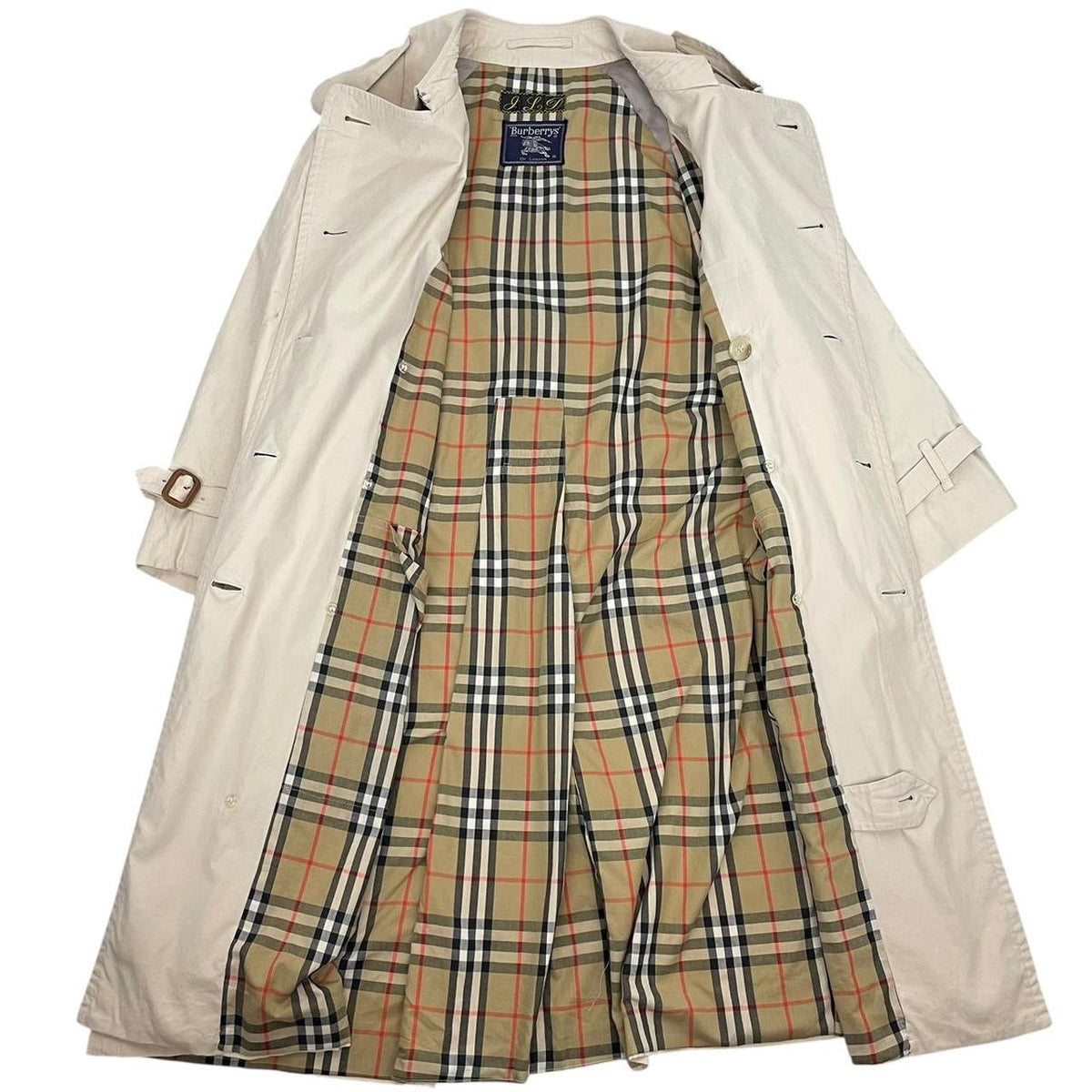 Vintage 90s Burberry Trench Coat Large