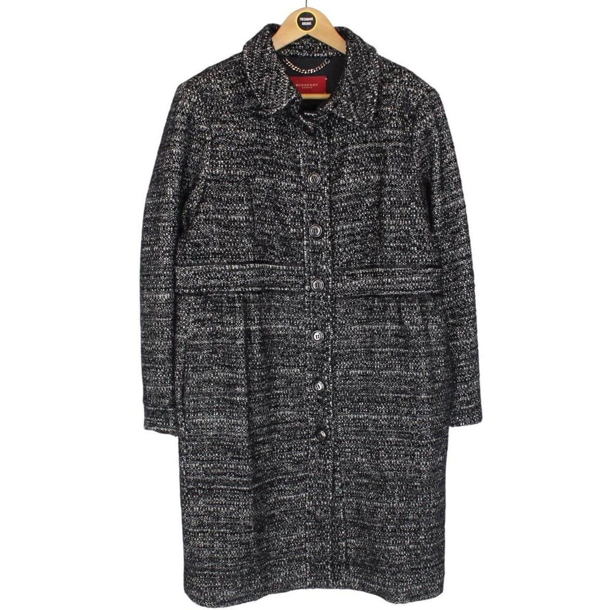 Vintage Burberry London Alpaca Wool Coat Large
