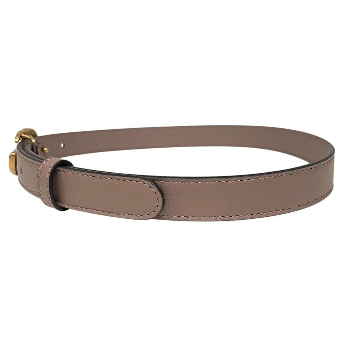 Gucci Marmont Thin Leather Belt with GG Buckle 65cm