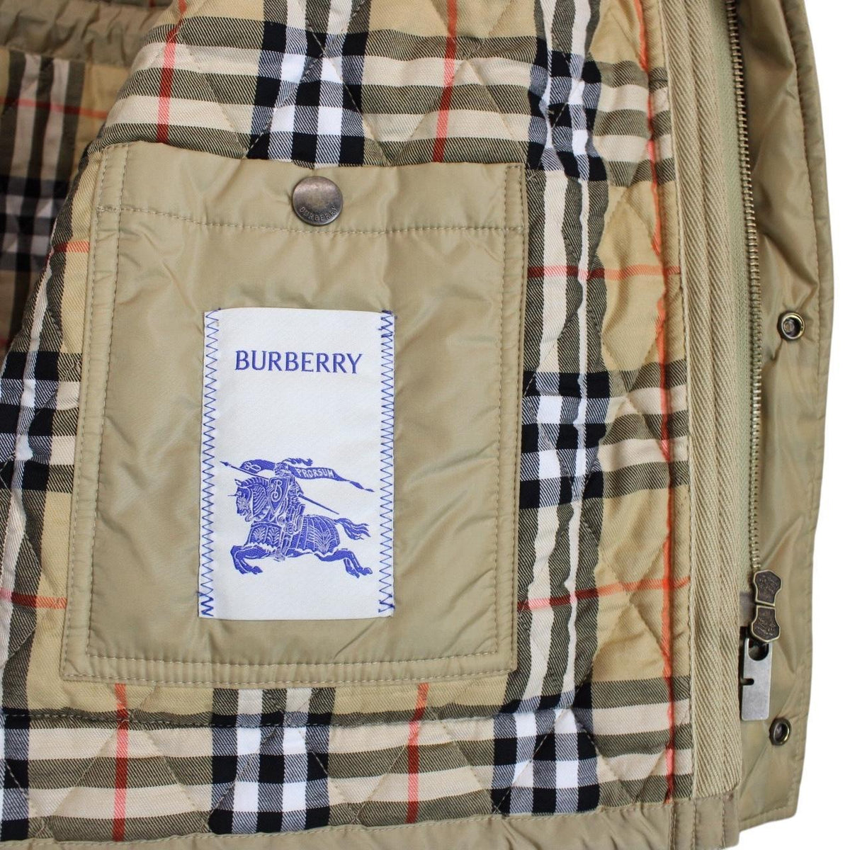 Burberry London Devon Quilted Parka Coat Large
