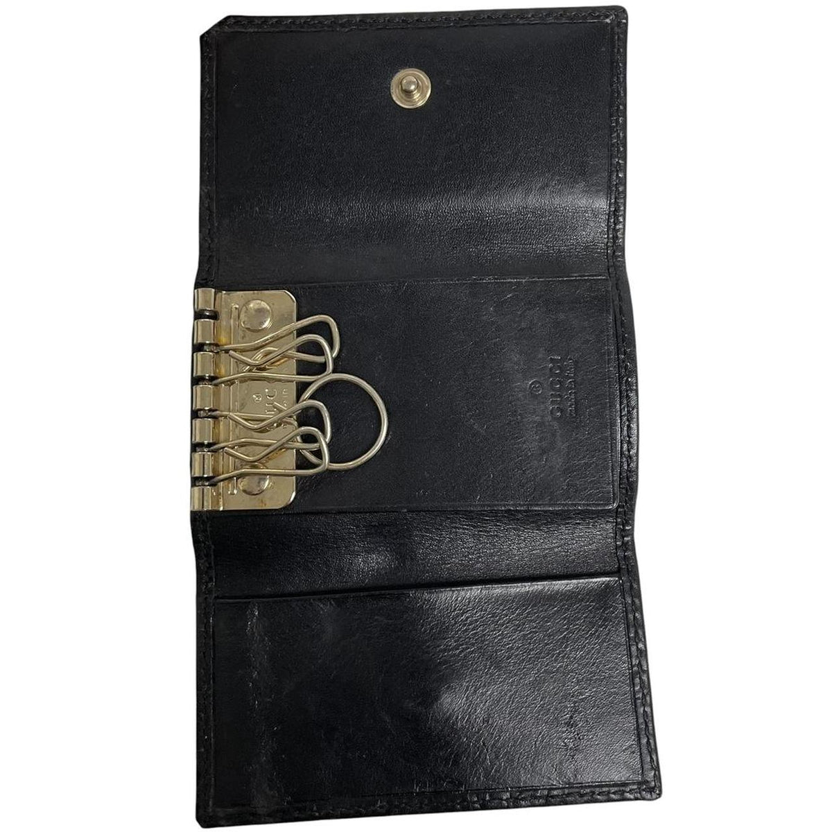 Pre-Loved Gucci Monogram Leather Key Case
