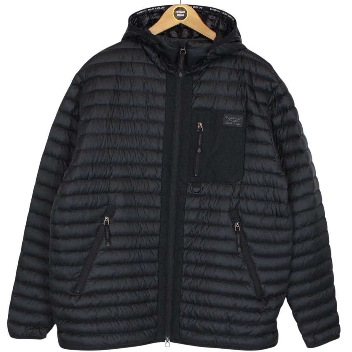 Burberry Lenham Logo Down Jacket Large