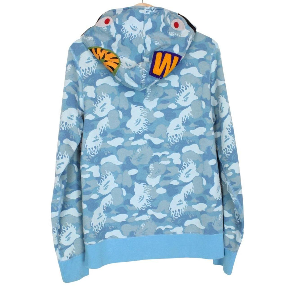 Bape Fire Camo WGM Shark Hoodie S/M