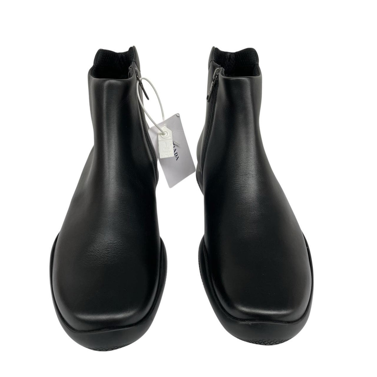 Prada Calfskin Leather Toblach Ankle Boots UK 9