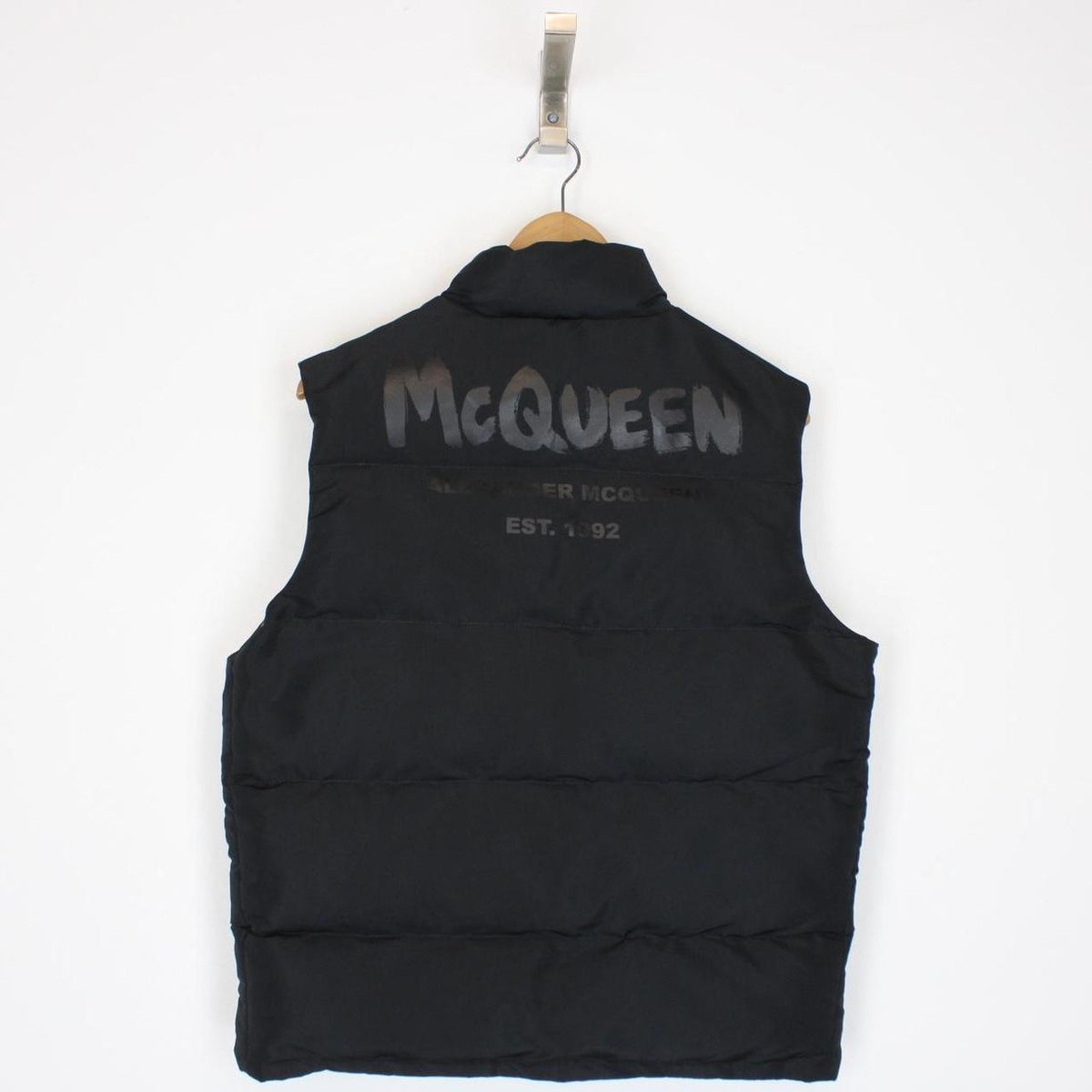 Alexander McQueen Graffiti Print Padded Gilet Medium