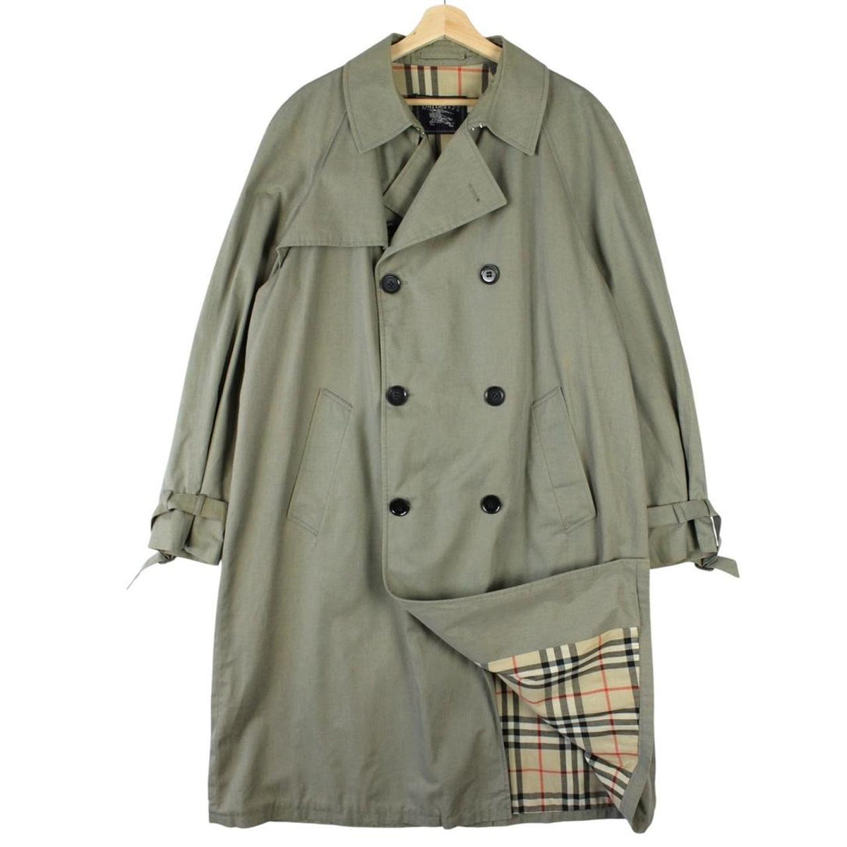 Vintage 90s Burberry Trench Coat XL