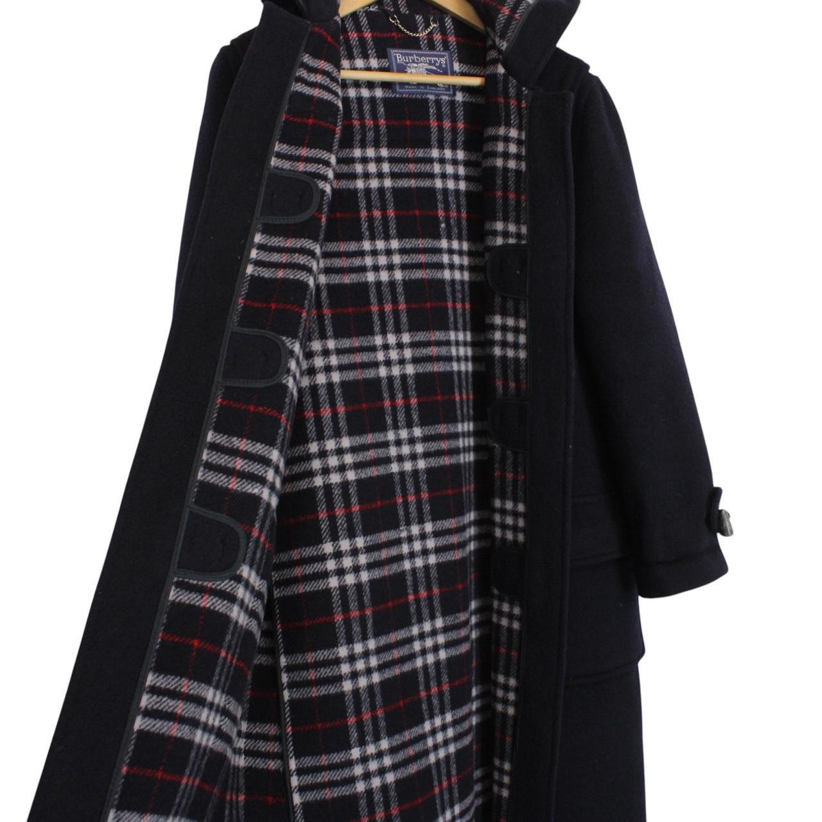 Vintage Burberry London Wool Duffle Coat Large