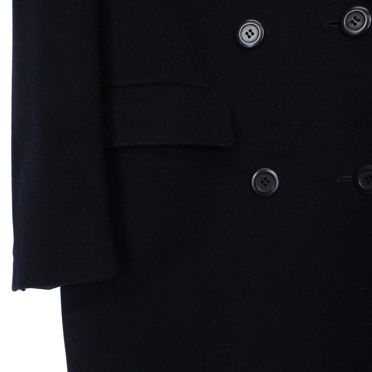 Vintage 80s Burberry Virgin Wool Coat Medium