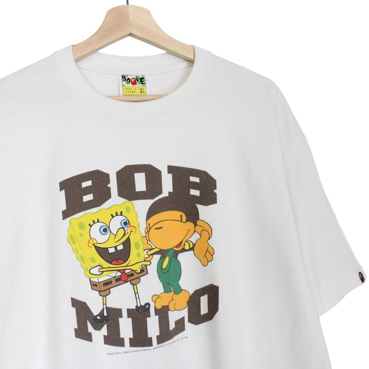 Bape x Spongebob Milo Bob Graphic T-Shirt XL