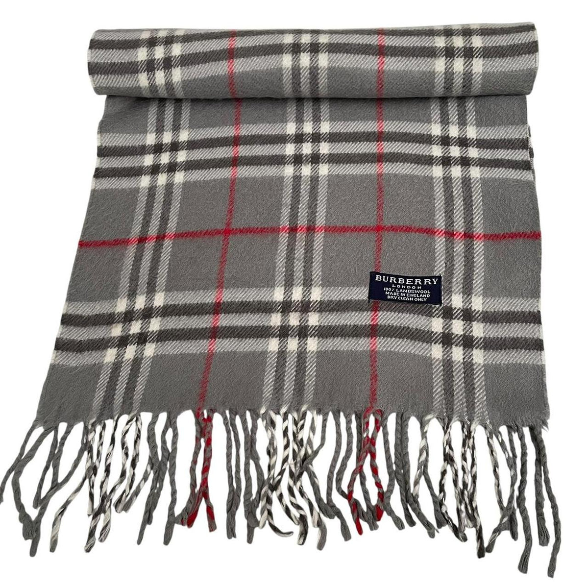 Vintage 90s Burberry Lambswool Scarf