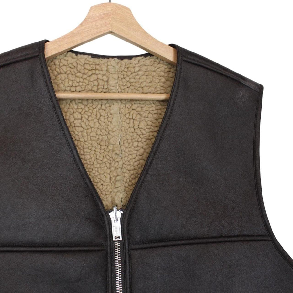 Supreme Reversible Faux Shearling Work Vest Jacket Medium