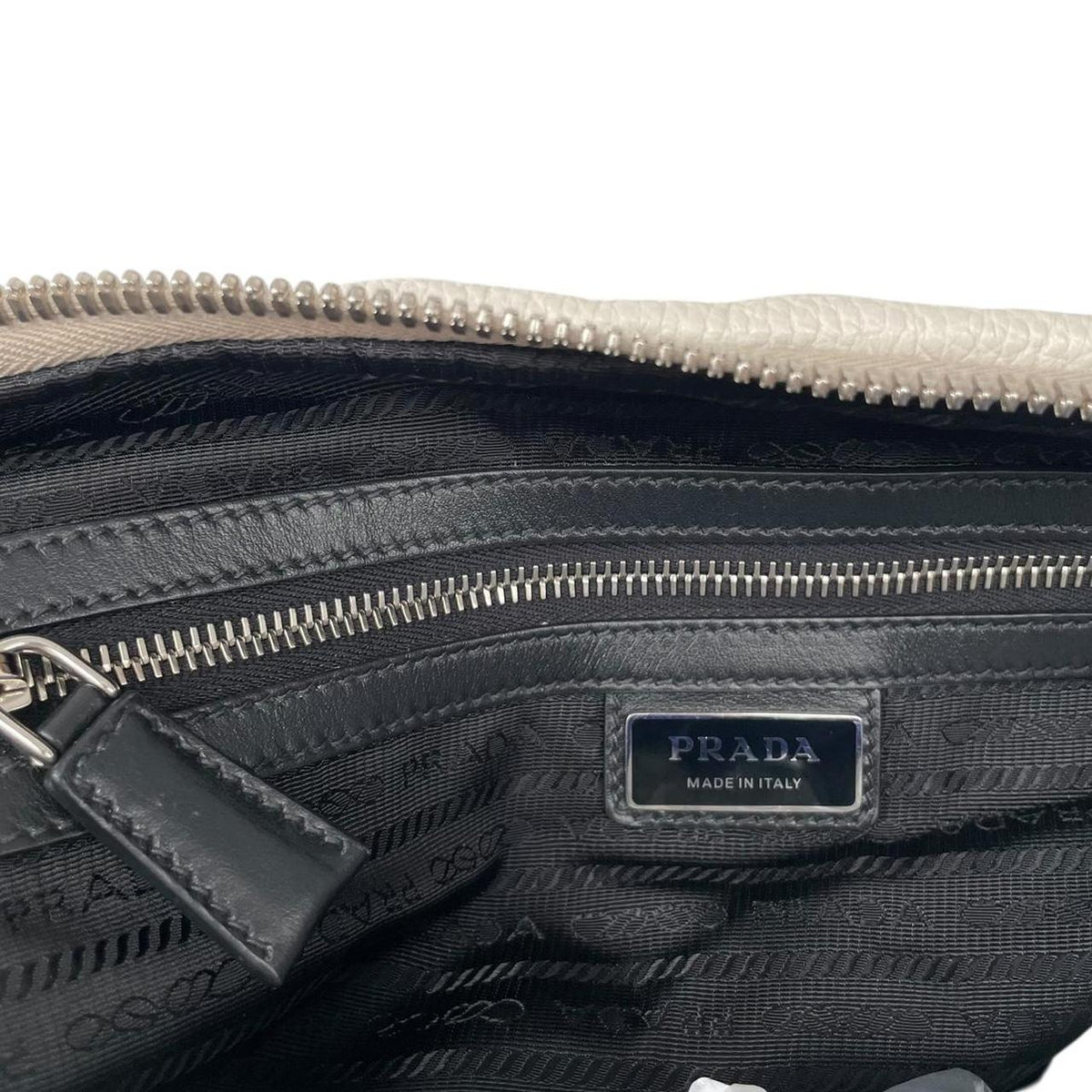 Prada Saffiano Leather Large Triangle Shoulder Bag