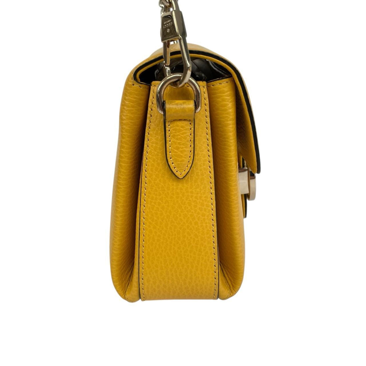 Gucci Leather Mini Dollar Interlocking G Crossbody Bag