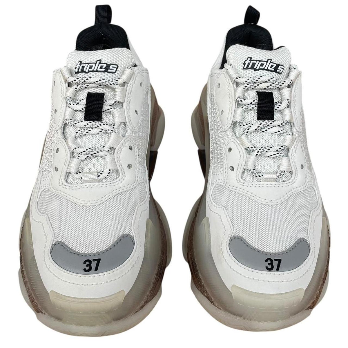 Balenciaga Triple S Clear Sole Mesh Trainers UK 4