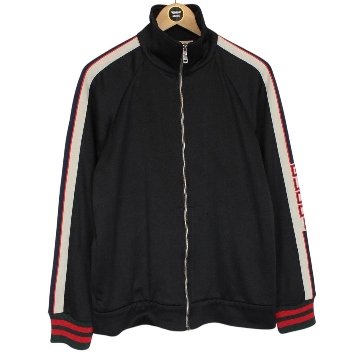 Gucci Spellout Technical Jersey Track Jacket Small