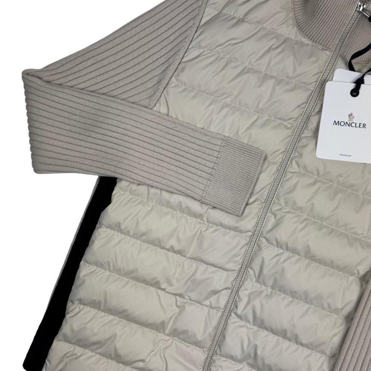Moncler Down Tricot Cardigan Jacket Medium