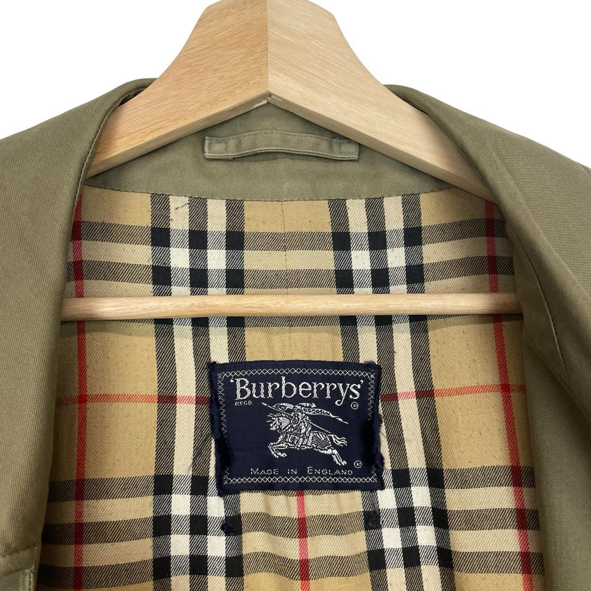 Vintage 90s Burberry Trench Coat XL