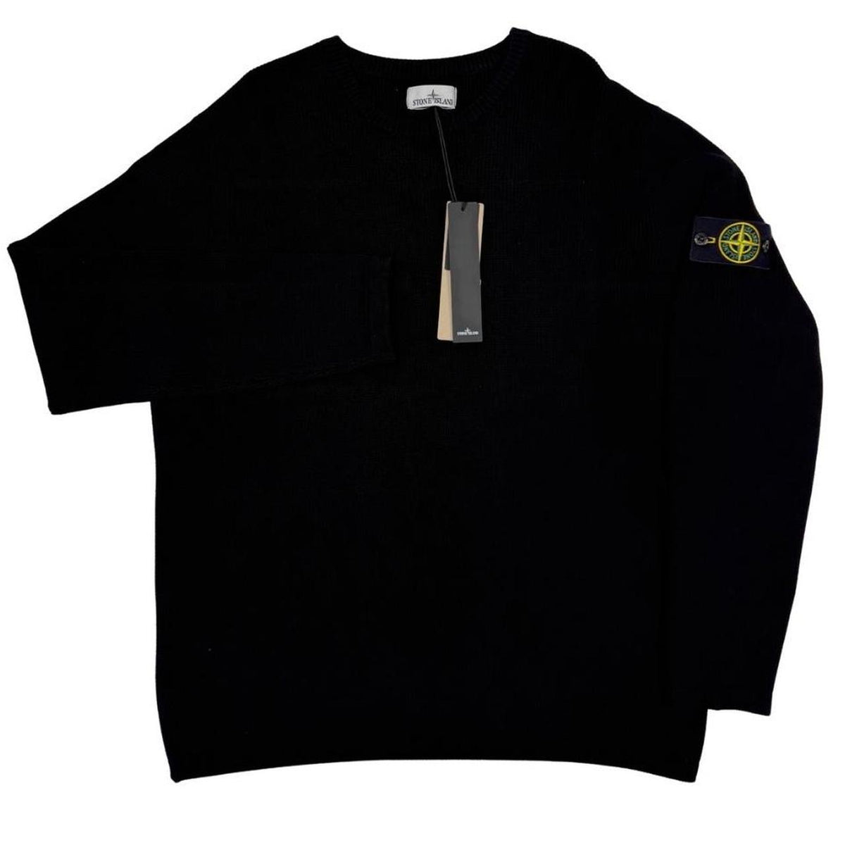 Stone Island Ribbed Organic Cotton Knit Jumper