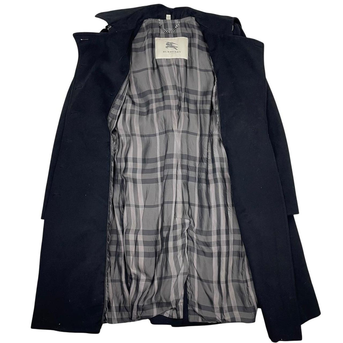 Burberry Belted Cashmere Wool Trench Coat XL