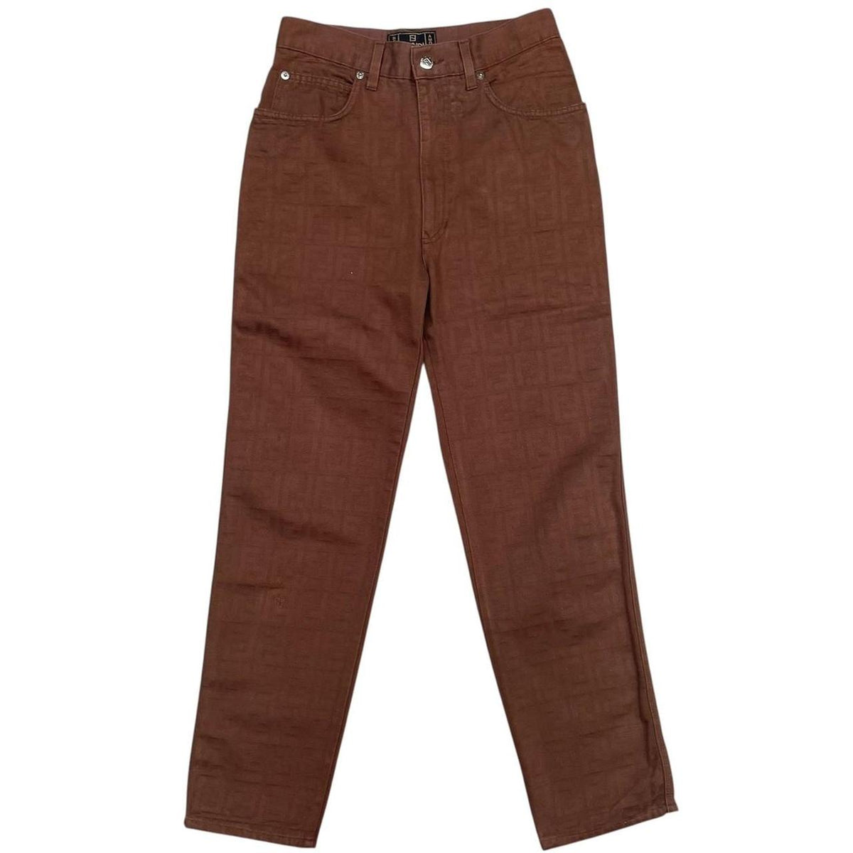 Vintage 90s Fendi Zucca Monogram Trousers Medium