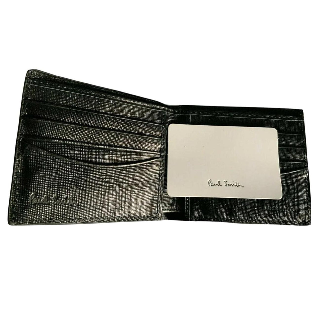 Paul Smith Textured Crosshatch Leather Bifold Wallet
