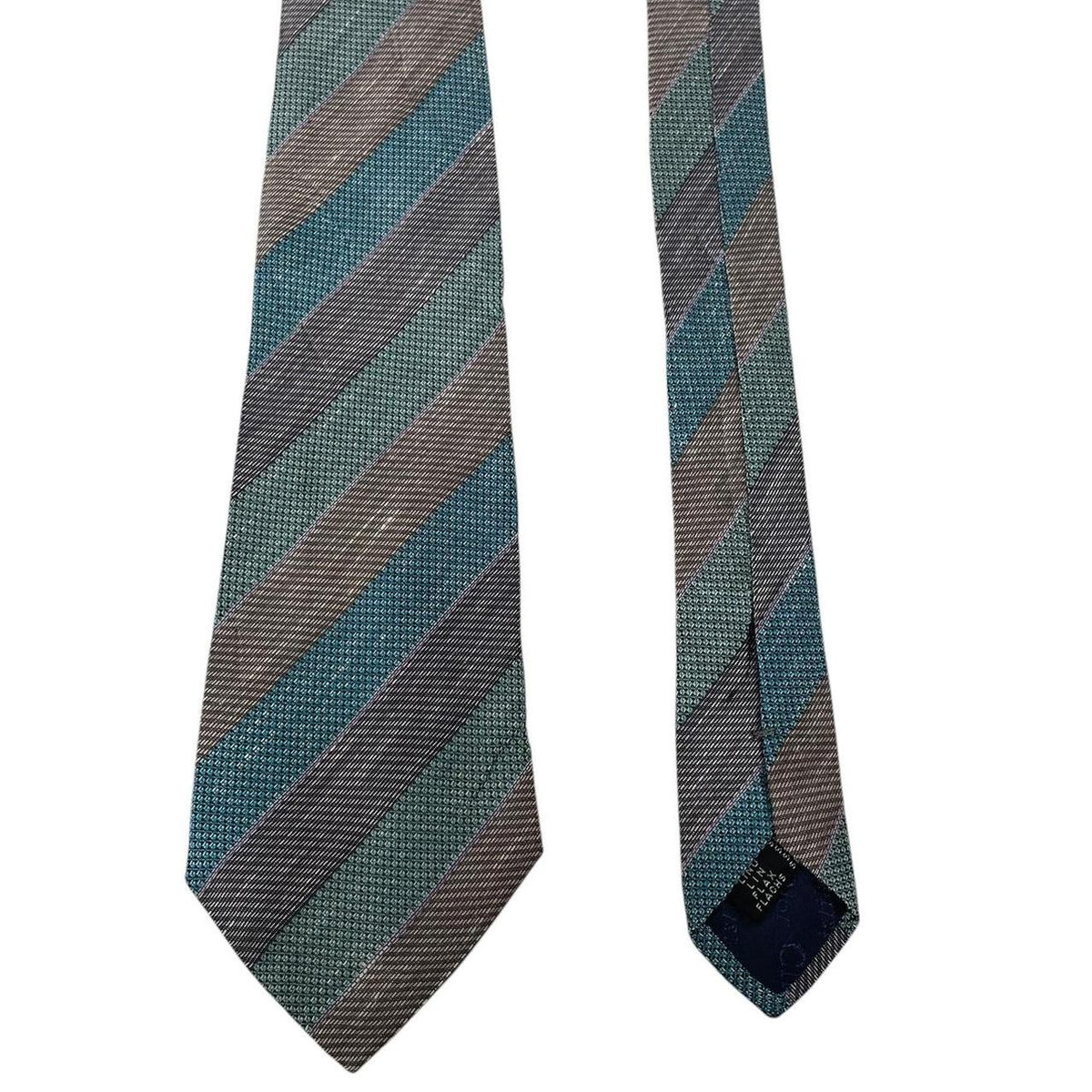 Vintage Christian Dior Striped Linen/Silk Tie