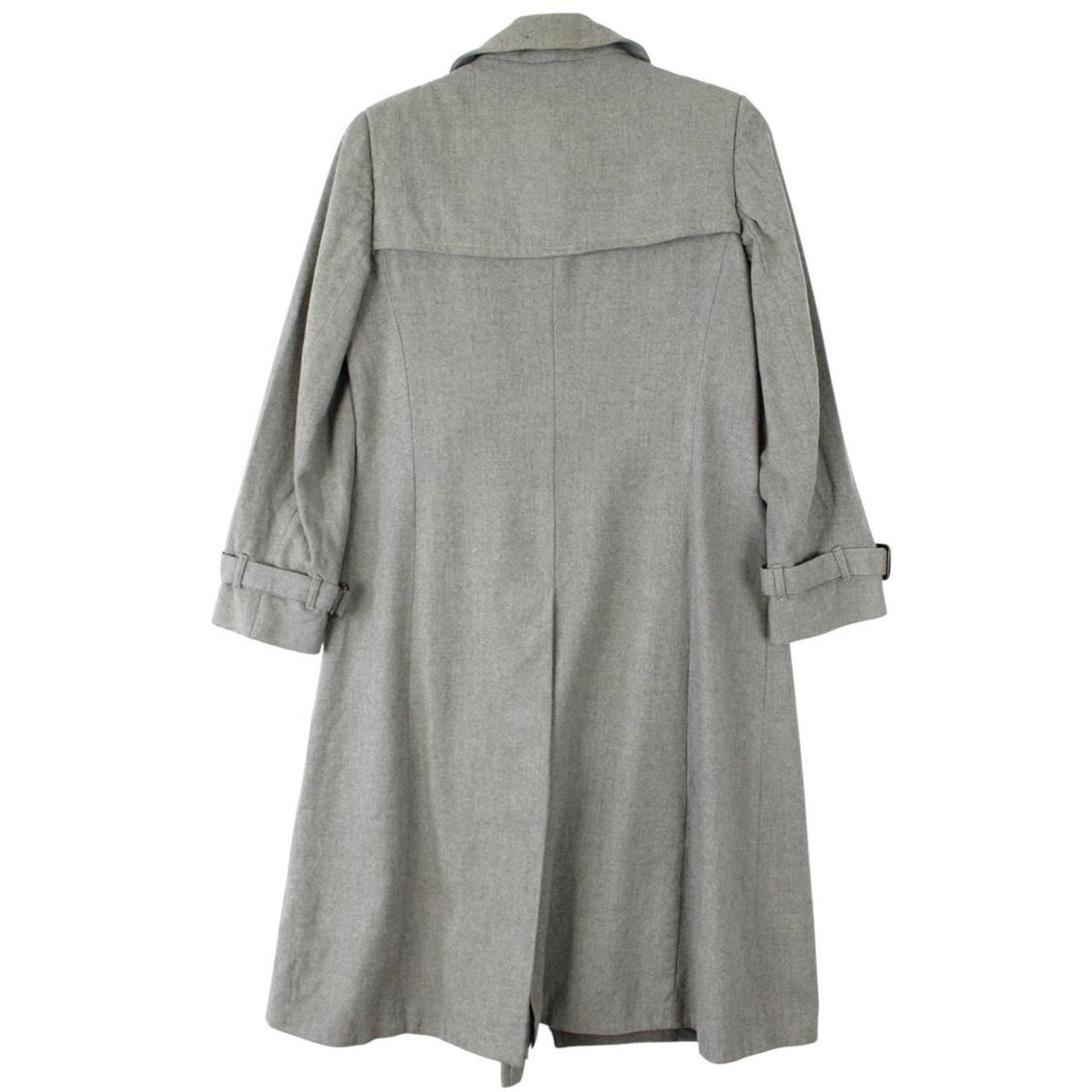 Vintage 90s Burberry Wool Trench Coat Medium
