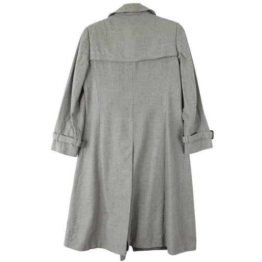 Vintage 90s Burberry Wool Trench Coat Medium