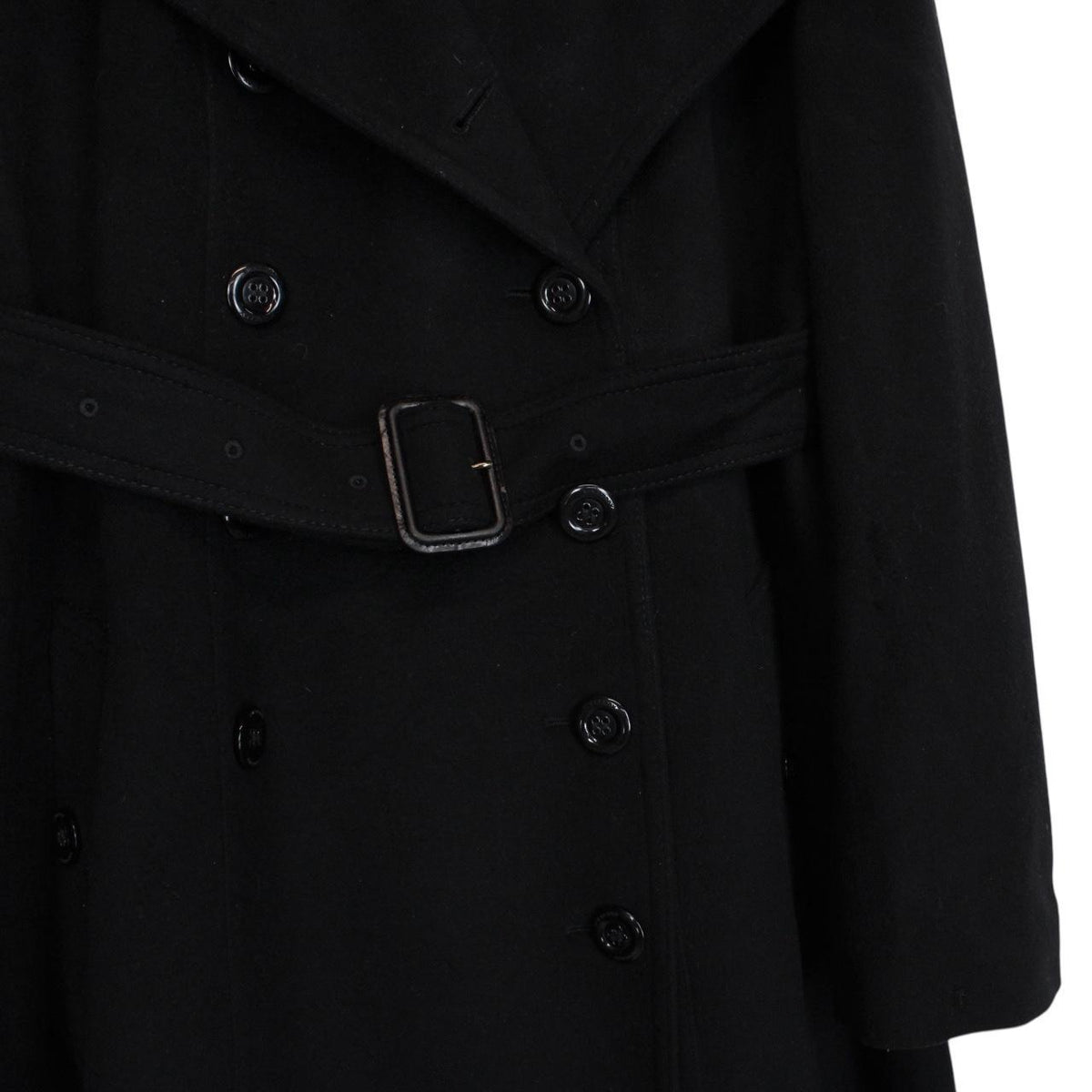 Burberry Belted Cashmere Wool Trench Coat XL