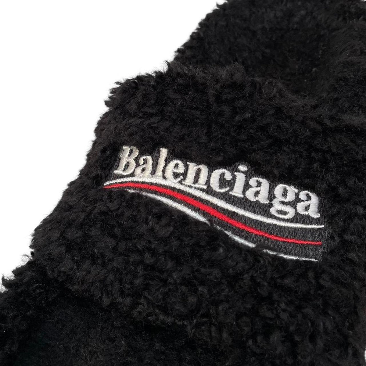 Balenciaga Furry High Heels Slides UK 5