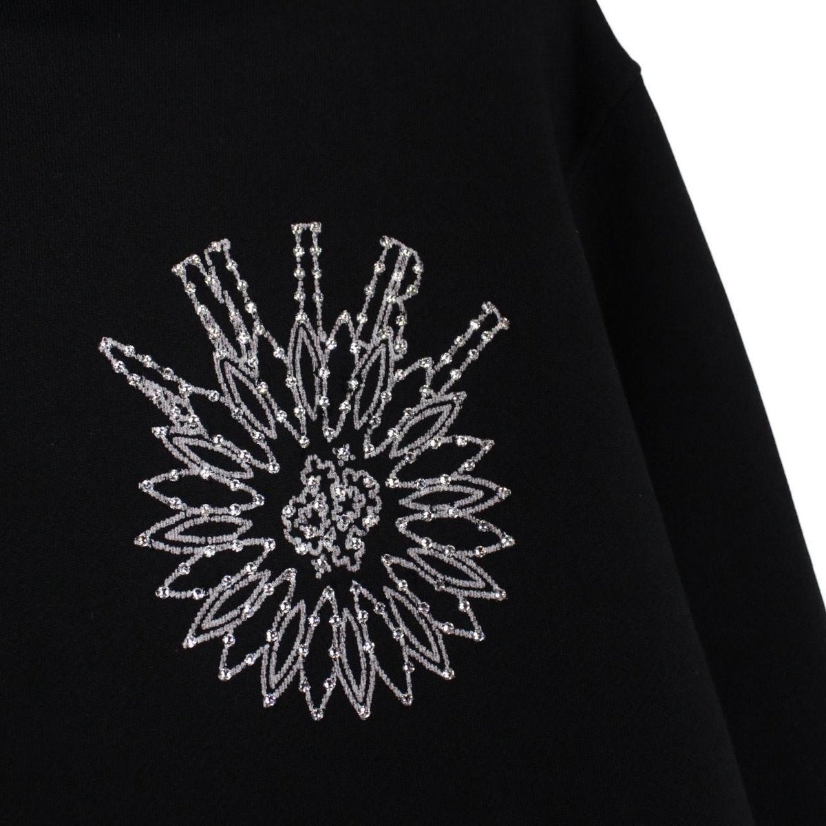 Amiri Crystal Stick Poke Rhinestone Embellished Hoodie Medium