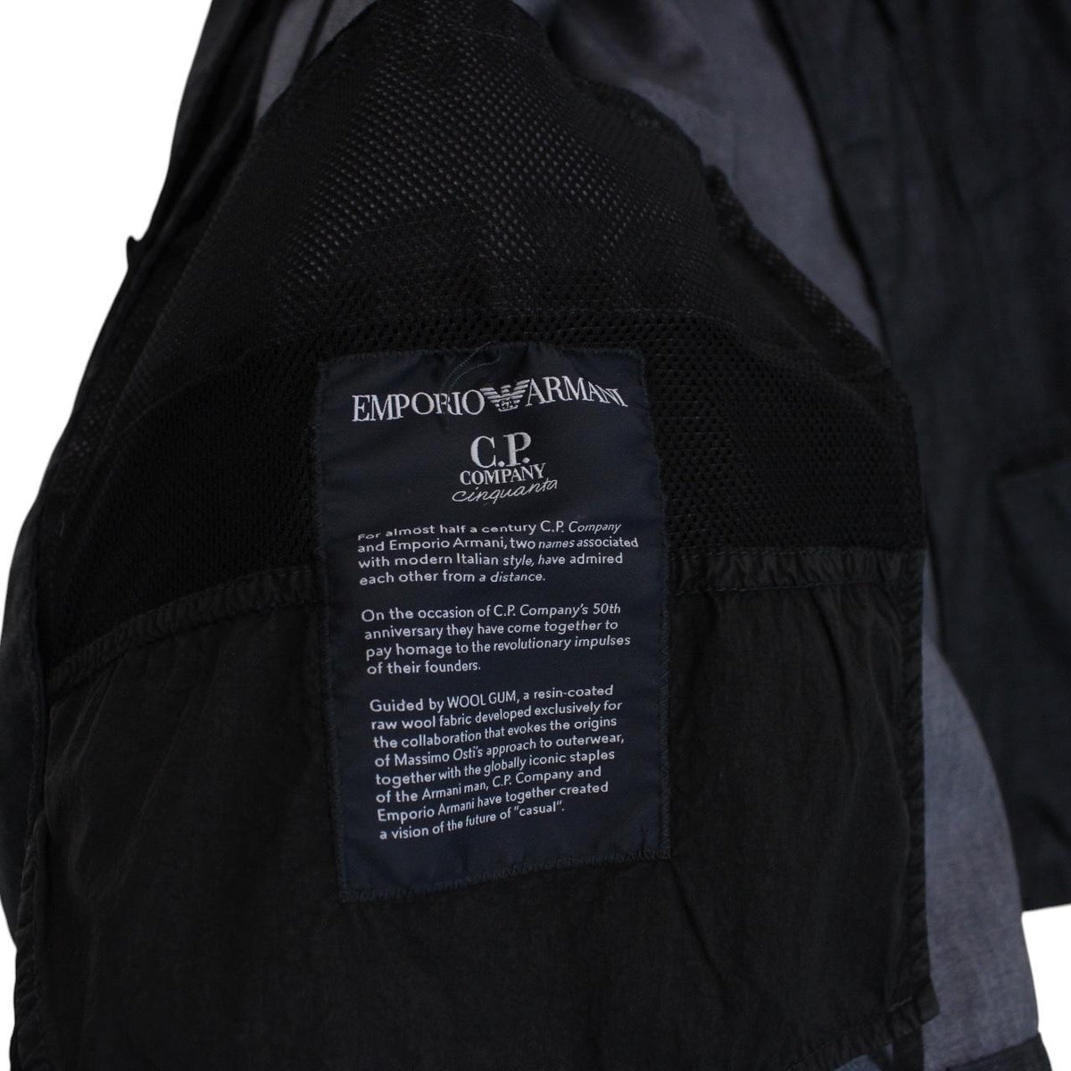 CP Company x Emporio Armani Garment Dyed Wool Gum Jacket XL
