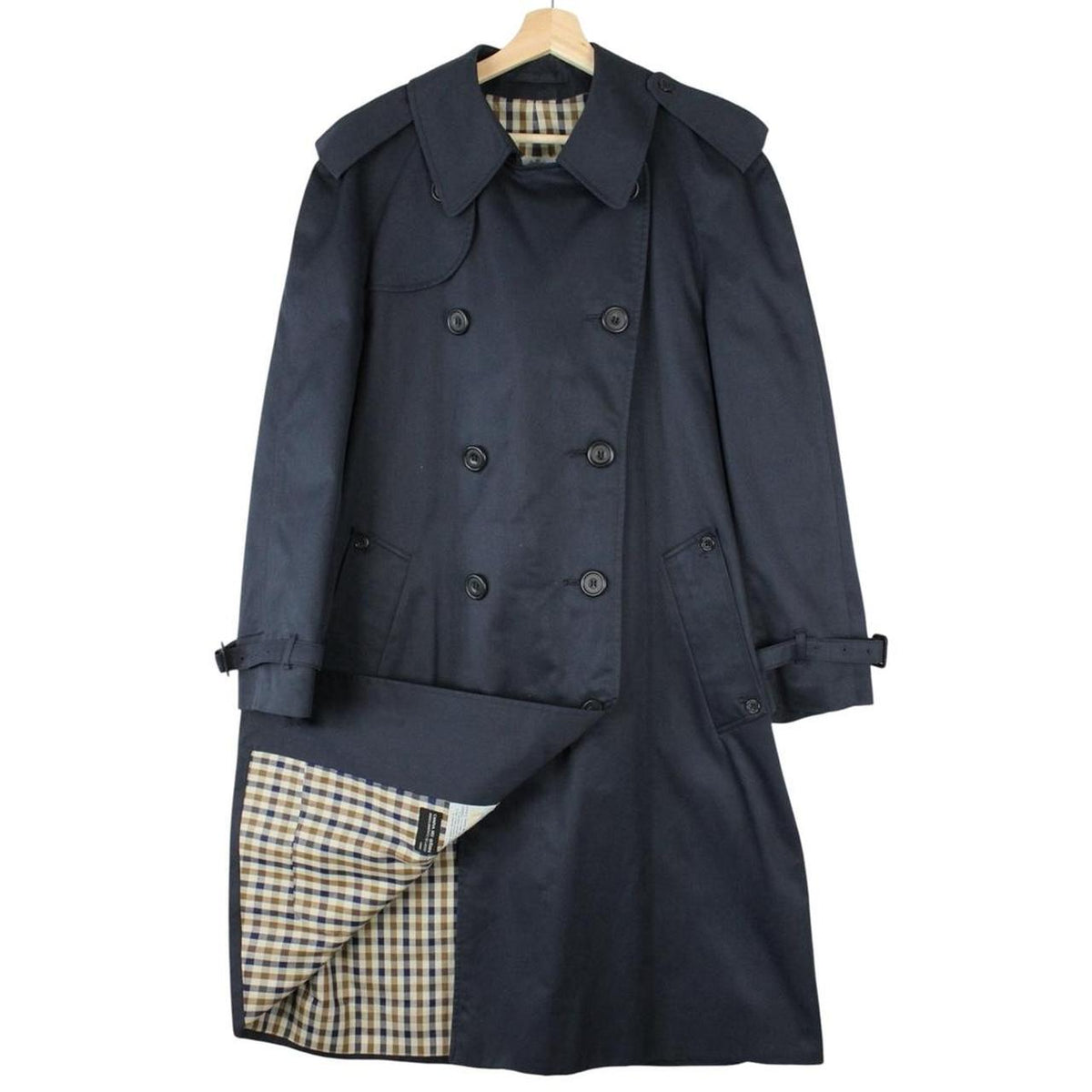 Vintage 90s Aquascutum Trench Coat Medium